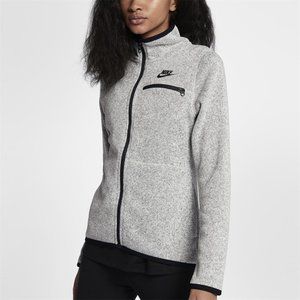 Nike Women's Gray Full Zip Fleece Jacket  size Small 914396-573